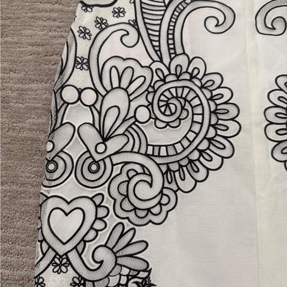 New York & Company White Lace Fabric